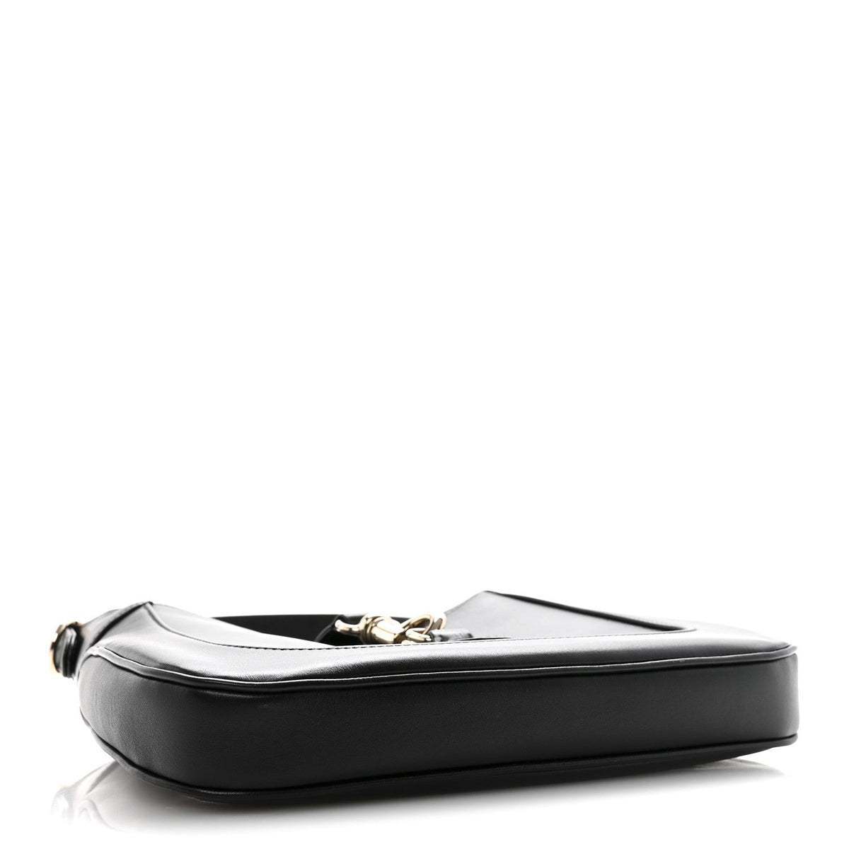 Calfskin Small Jackie Shoulder Bag Black