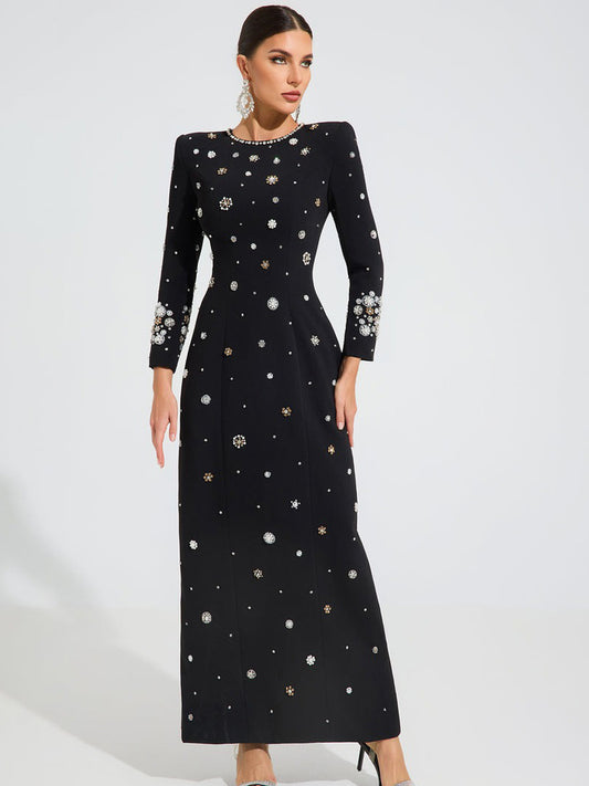 Ellie Celestial Embellished Maxi Dress