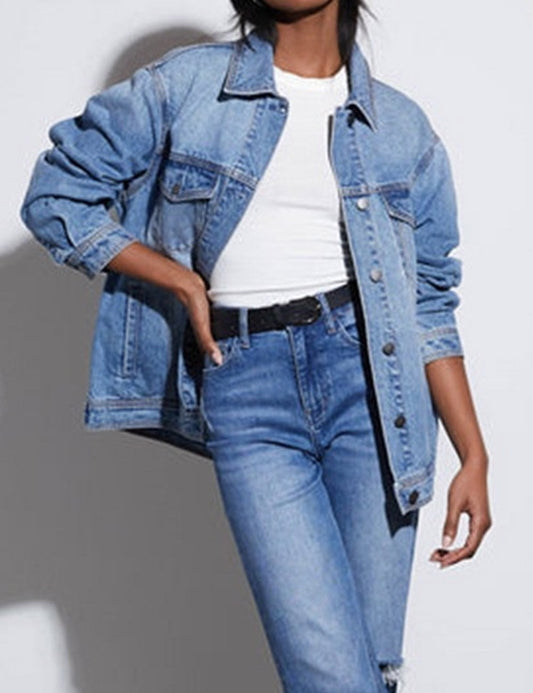 Casual Loose Long Sleeve Denim Jacket