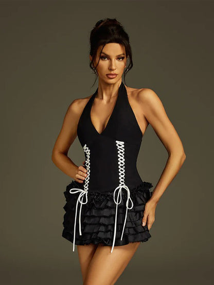 Bellatrix Mini Dress In Black