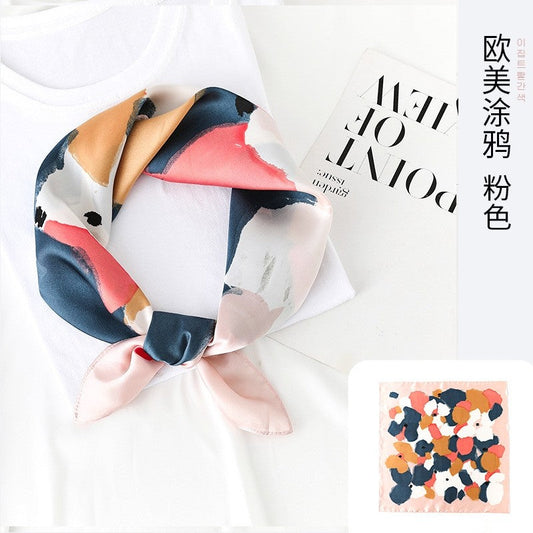 Fashion Print Square Scarf