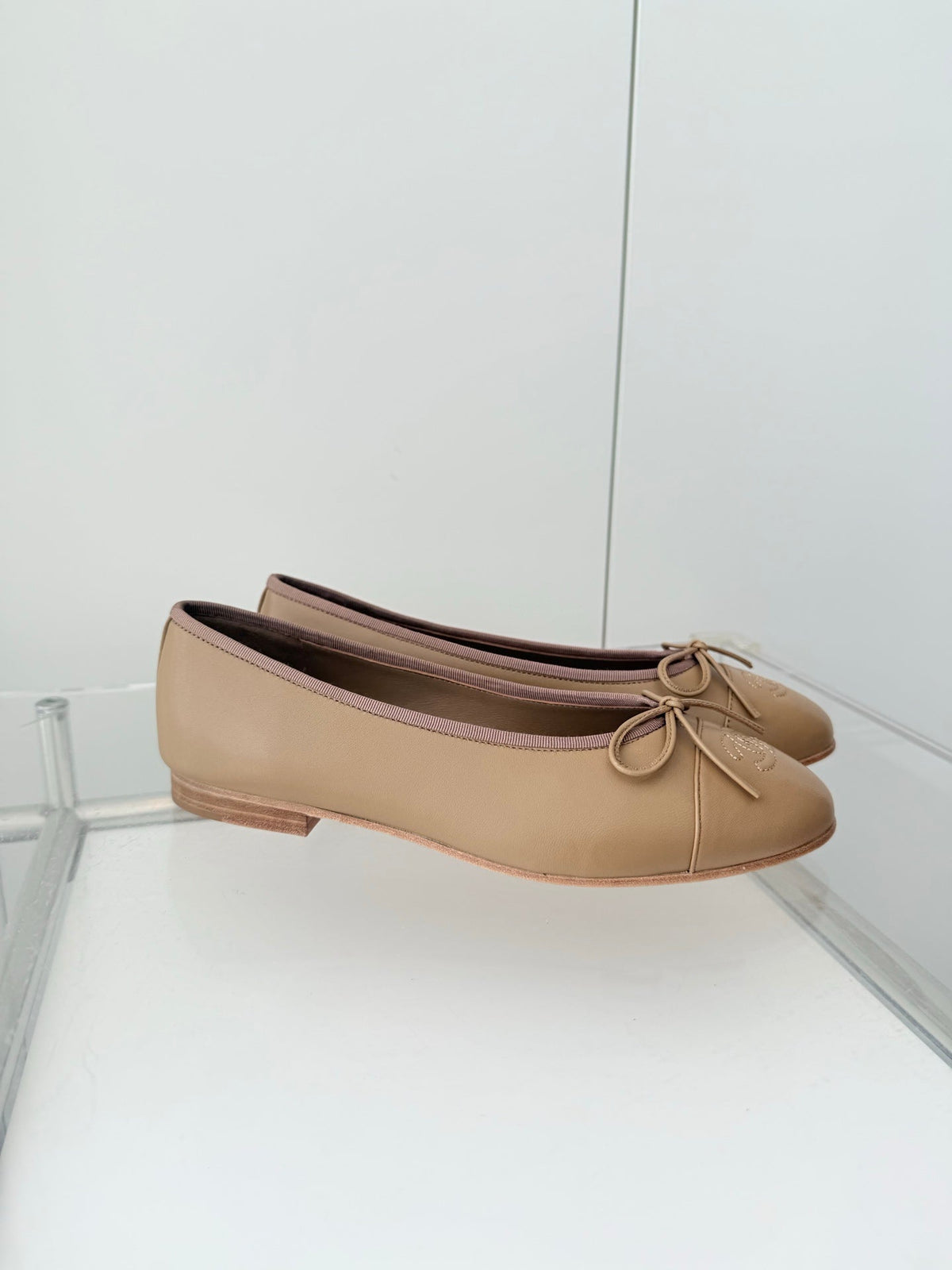 ballet flats brown lambskin 566818