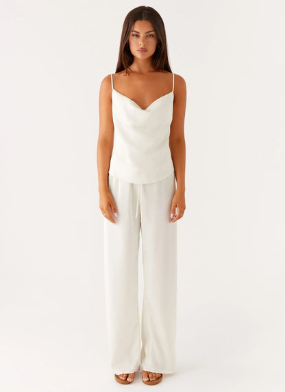 Deacon Low Rise Pants - Butter