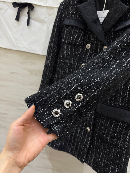 CC Jacket Black Silver Black Tweed 344806