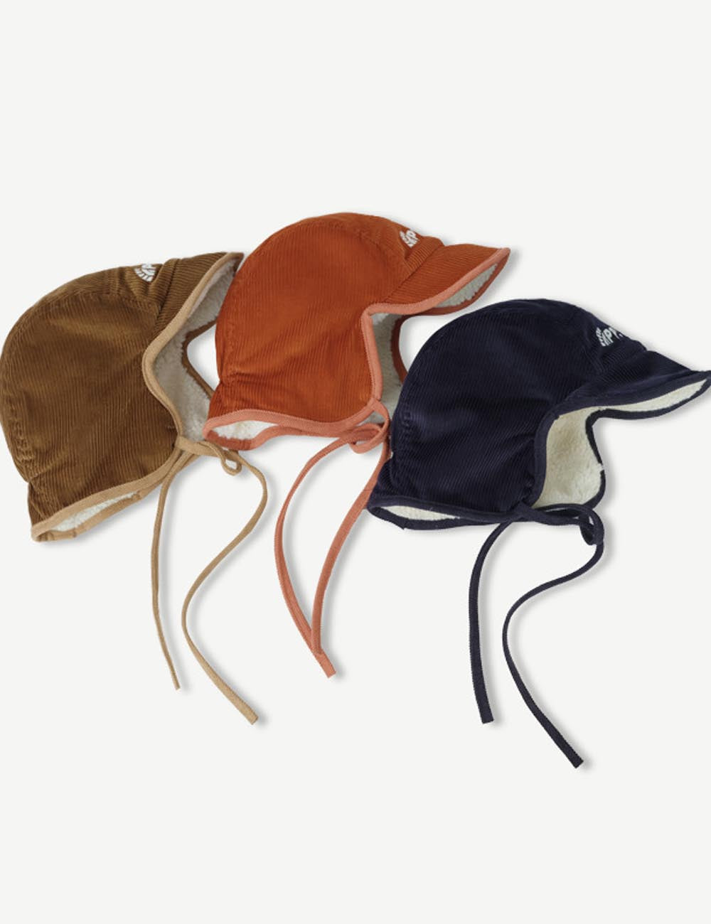 Winter Letter Embroidered Corduroy Trapper Hat