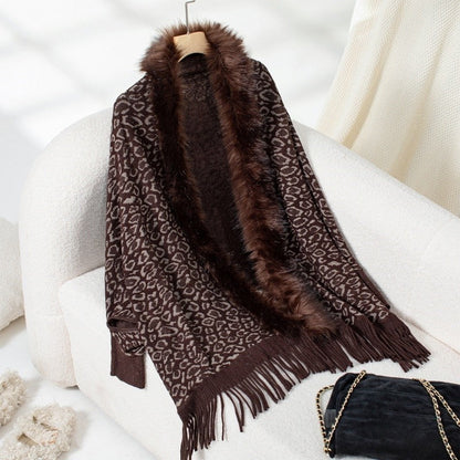 Batwing Sleeve Sweater Cape Cardigan