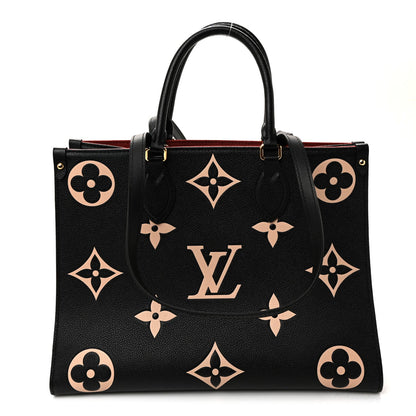 Empreinte Monogram Giant Onthego MM Black Beige