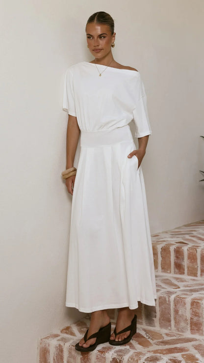 Aleski Maxi Dress - White