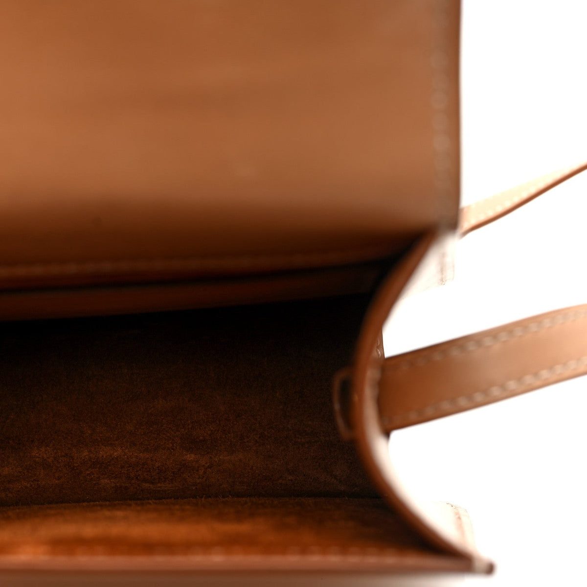 Smooth Calfskin North South Kaia Satchel Vintage Brown