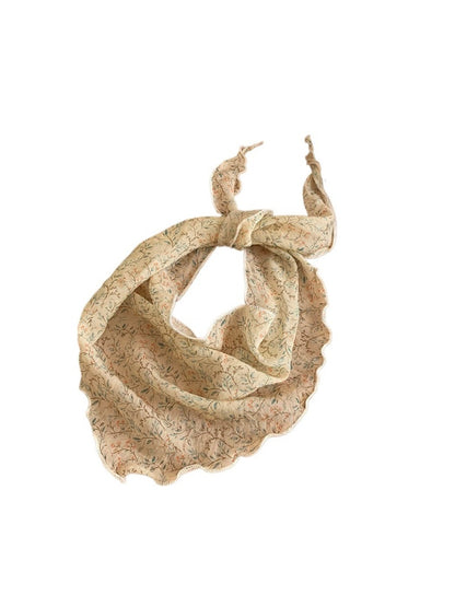 Scarvii - Fresh Style Floral Printed Triangle Scarf - Light &amp; Airy