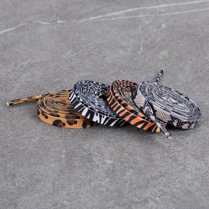 Zoo Pattern Flat Shoelace - Multi Colors Available