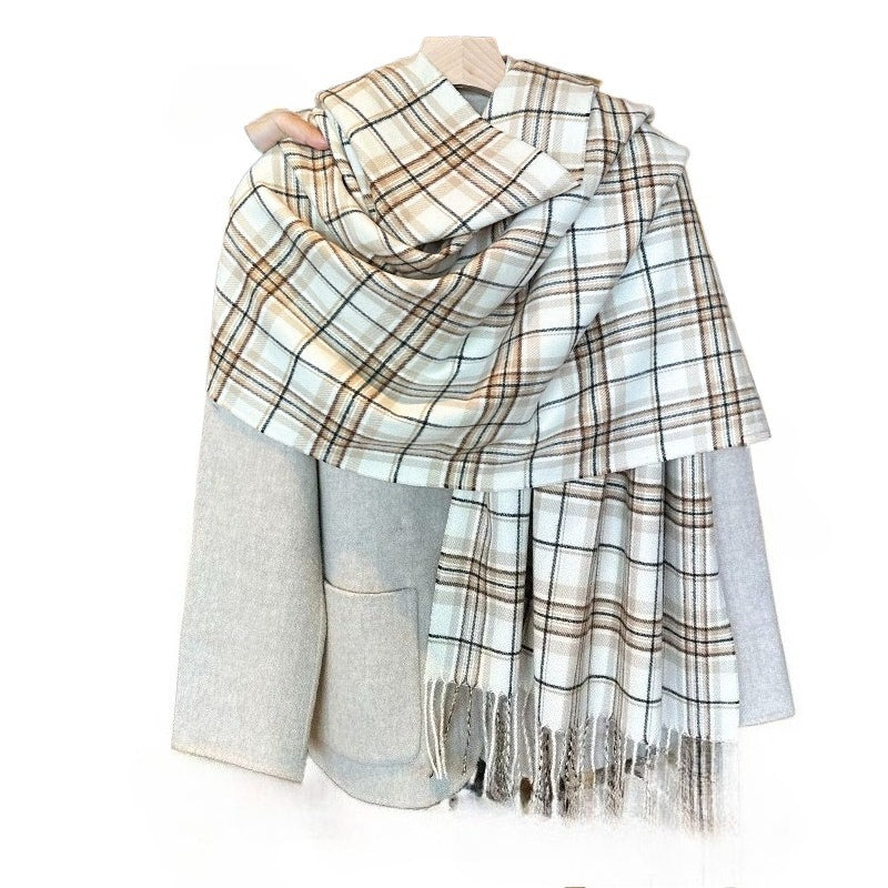 Scarvii -  Scarf with Color-Block Fringe