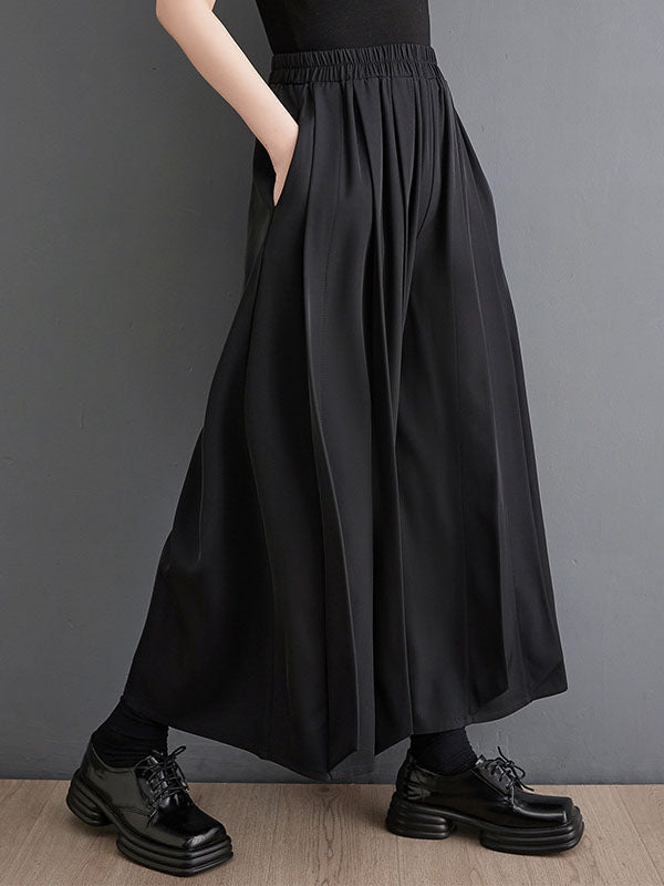 Loose Ninth Pants Pleated Casual Pants Bottoms