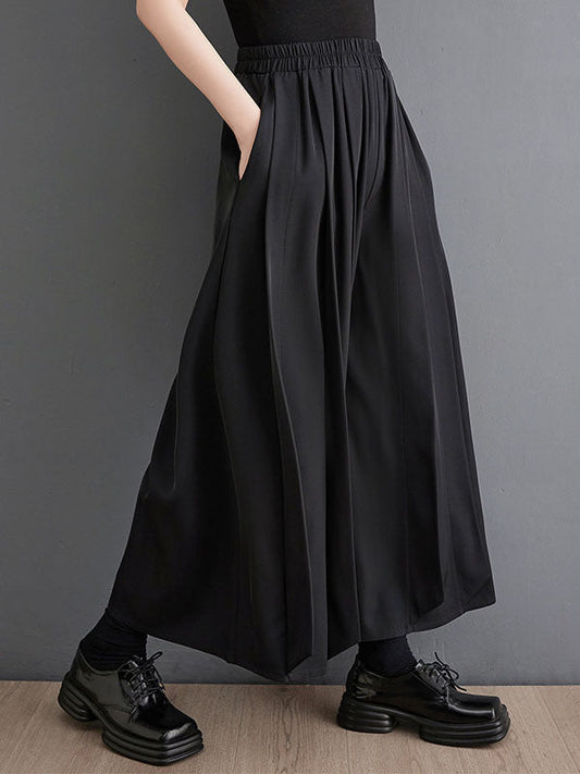 Loose Ninth Pants Pleated Casual Pants Bottoms