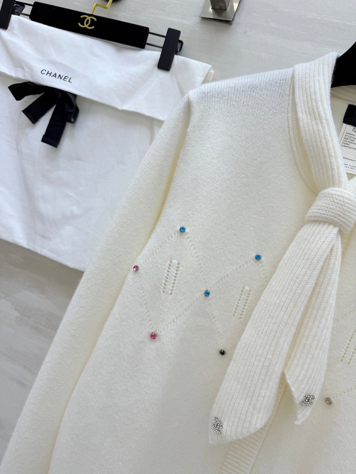 CC Pleated Shirt White Cotton Linen 343303