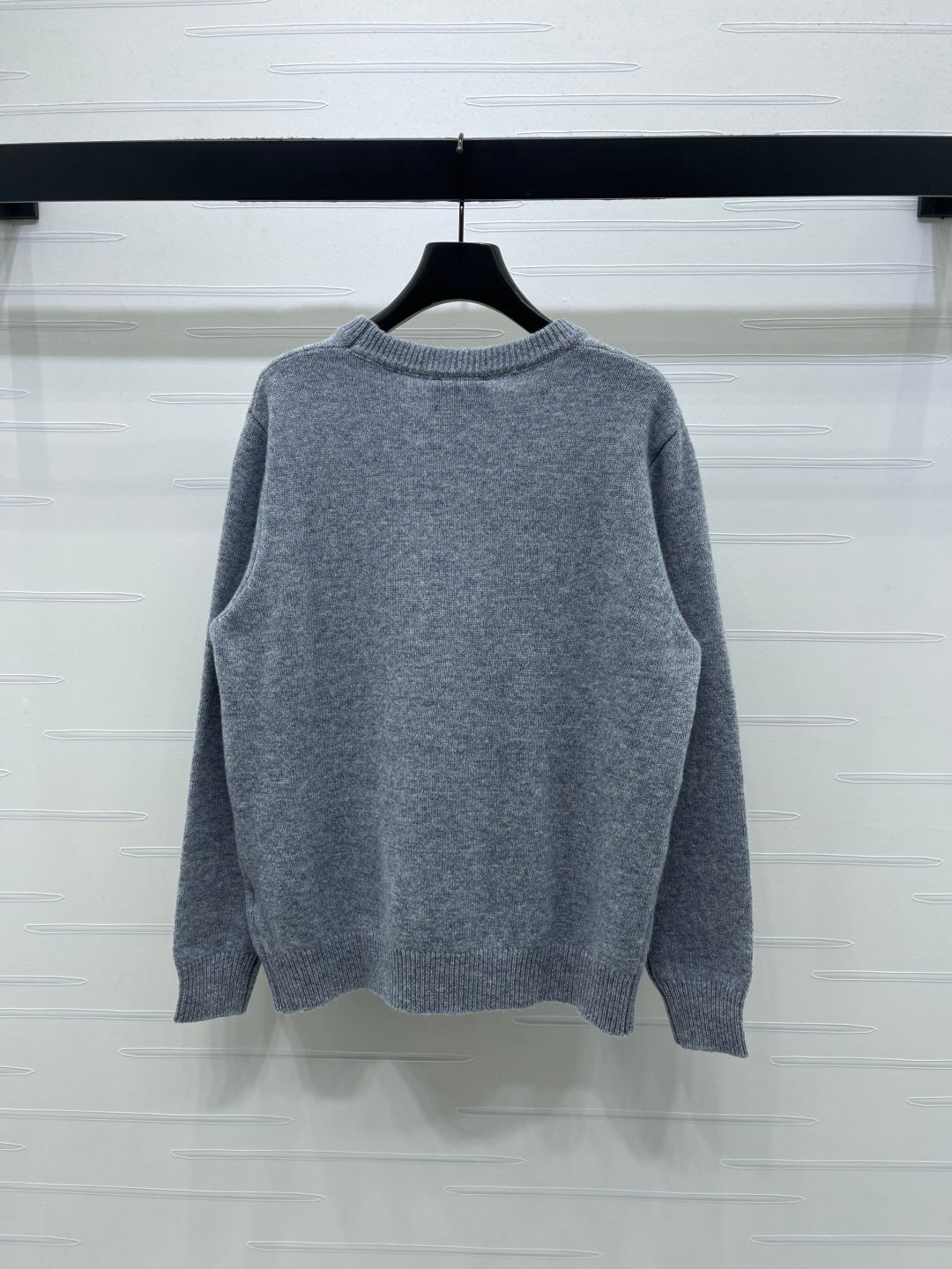 Chanel Floral Patterns Gray Sweater Embroidered 340998
