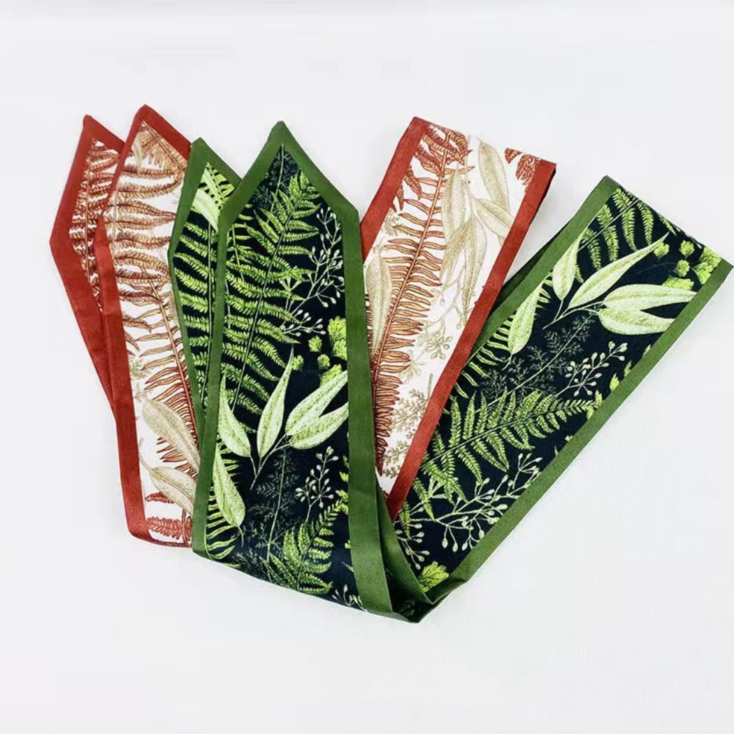 Scarvii - Plant-Print Neck Scarf - Classic &amp; Soft