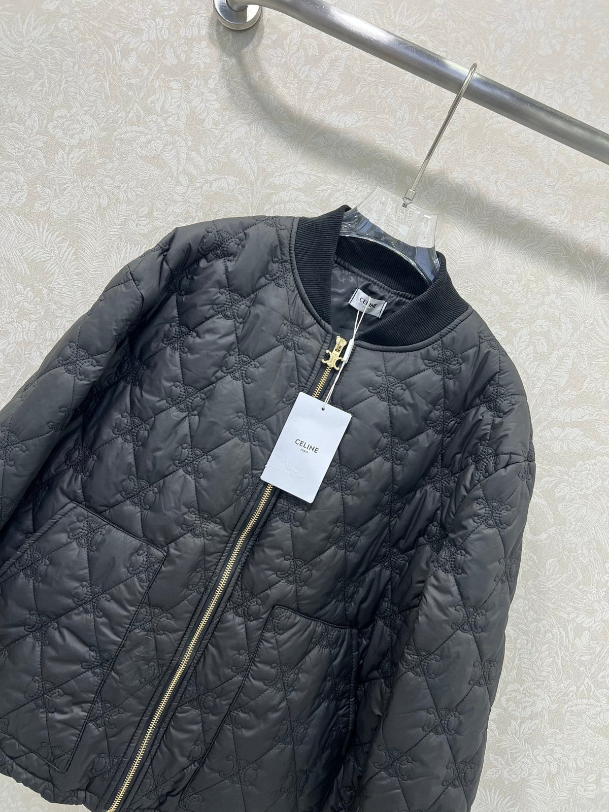 Celine 25 Jacket Black Polyester 302872