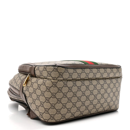GG Supreme Monogram Medium Ophidia Day Backpack Brown