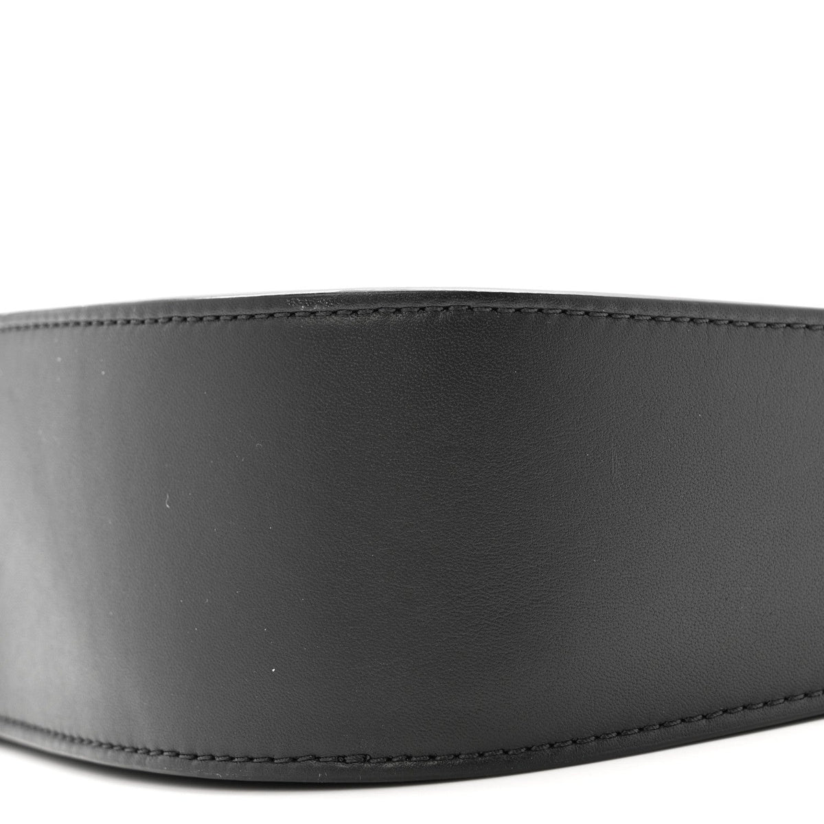 Smooth Calfskin Half Moon Shoulder Bag Black