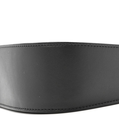 Smooth Calfskin Half Moon Shoulder Bag Black