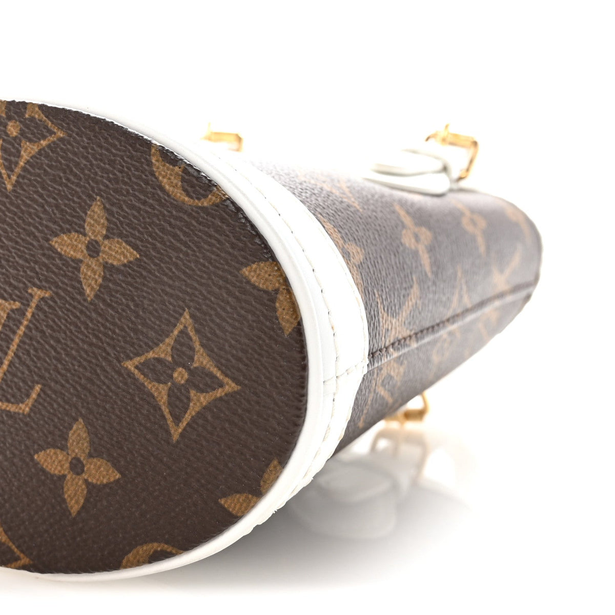 Monogram LV Match Nano Bucket Bag White