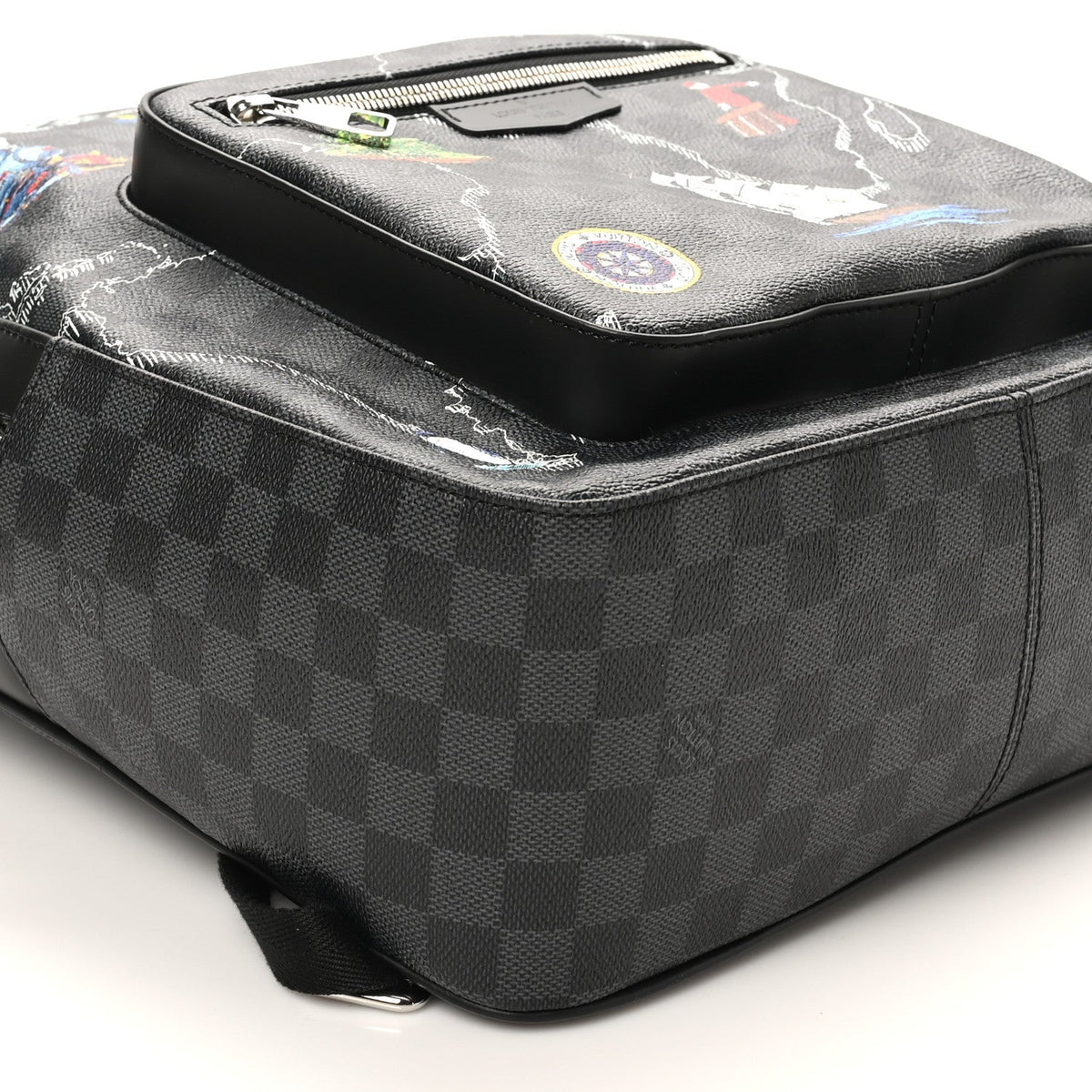 Damier Graphite World Map Josh Backpack