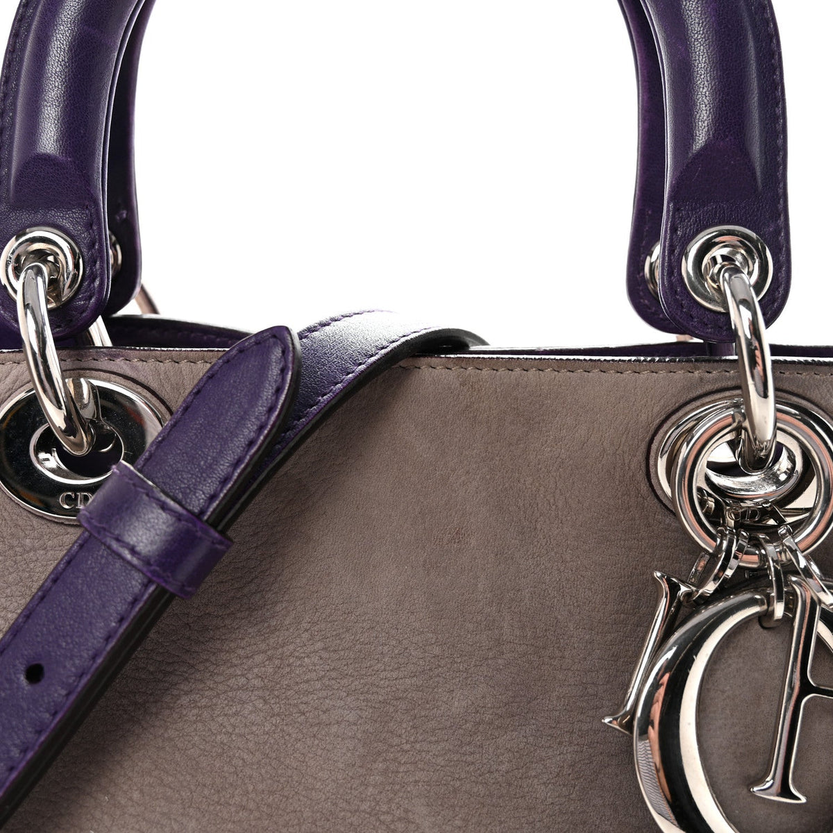 Suede Large Diorissimo Tote Purple