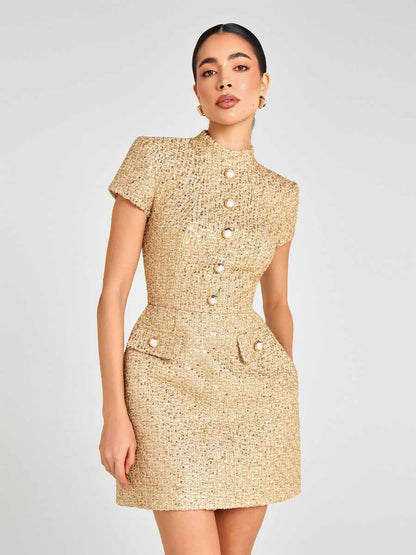 Heidi Tweed Mini Dress