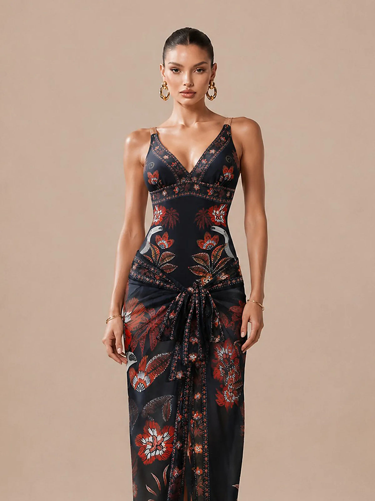 Penelope Printed Swimsuit Set