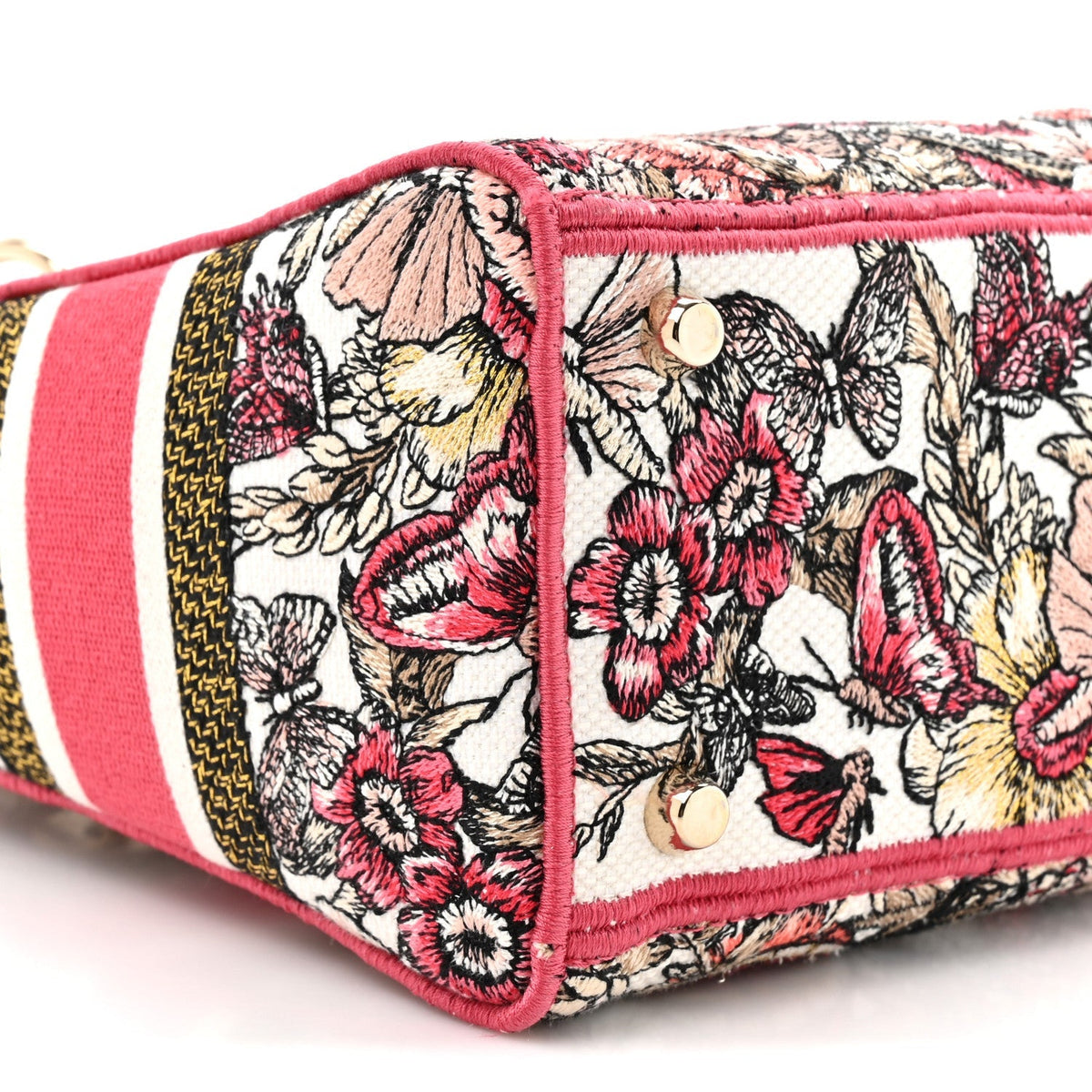 Canvas Embroidered Butterfly Print Medium Lady D-Lite Multicolor