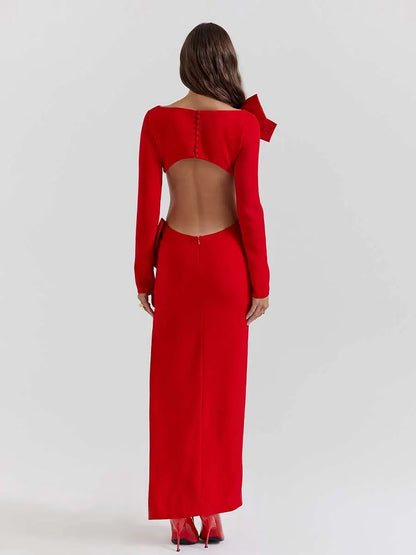 Elianna Bow Maxi Dress