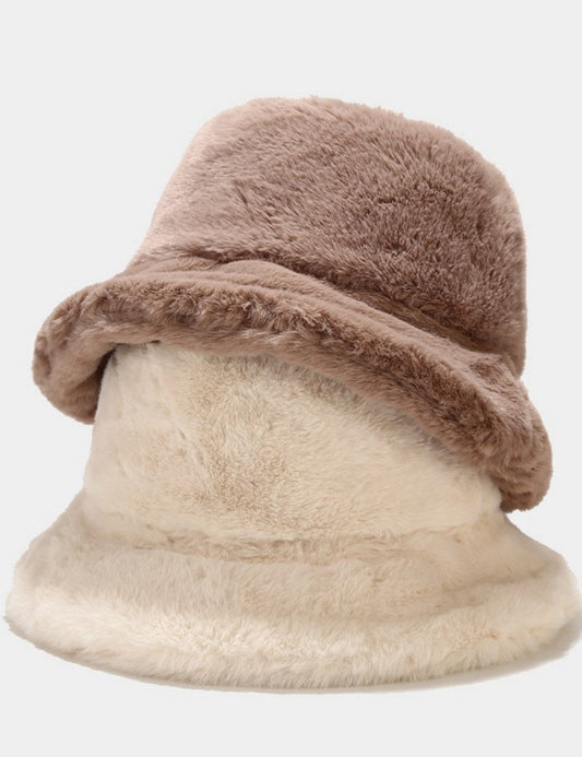 Vintage Simple Solid Color Winter Bucket Hats