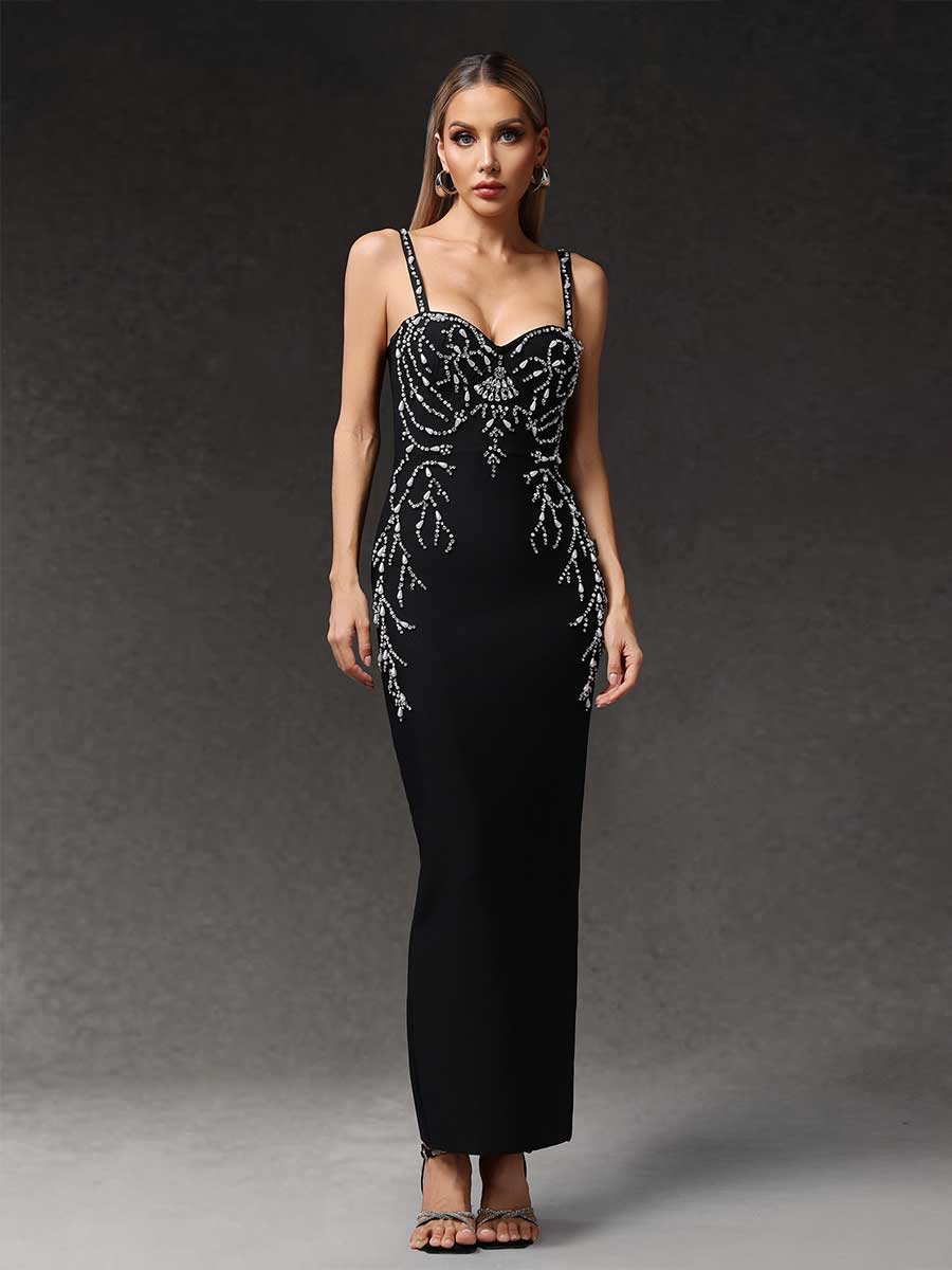 Juliette Starlight Crystal Maxi Dress