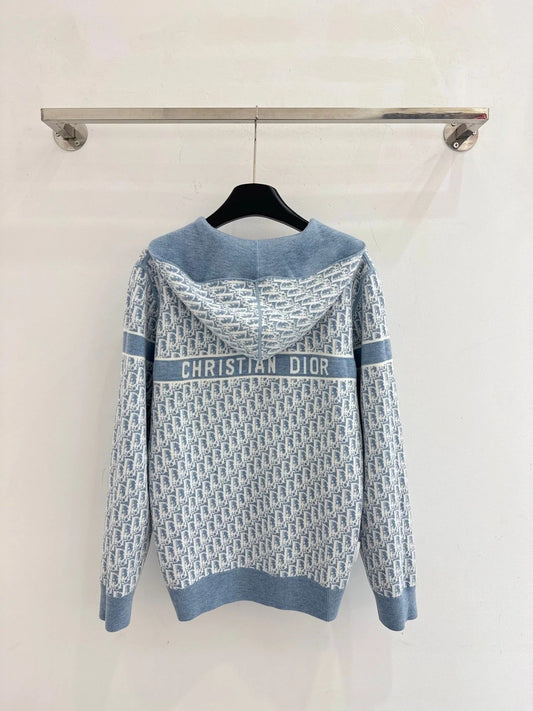 DIOR 25S HOODED KNIT CARDIGAN 598