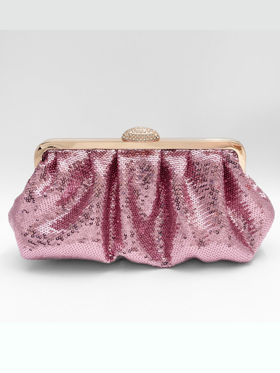 Ivana Fish-Scale Sequin Evening Bag