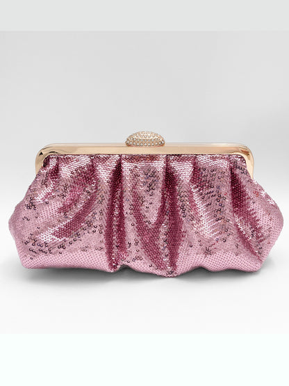 Ivana Fish-Scale Sequin Evening Bag