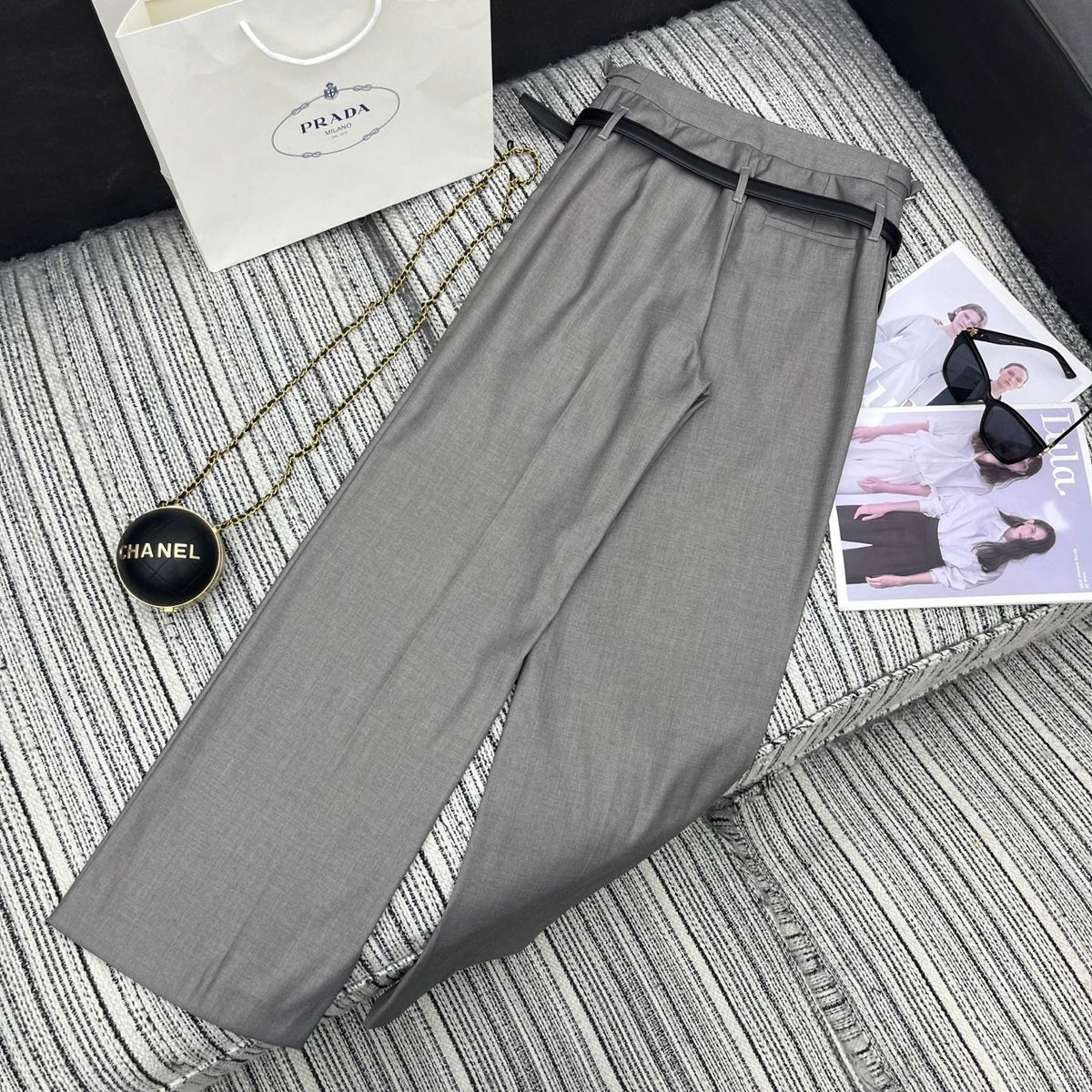 PRADA 25S STRAIGHT-LEG DRESS PANTS 347
