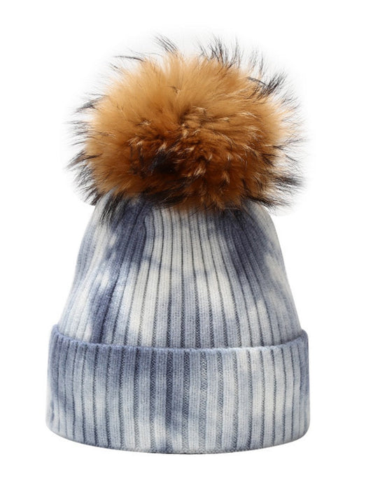 Bleeding Outdoors Windproof Knit Pom Beanie