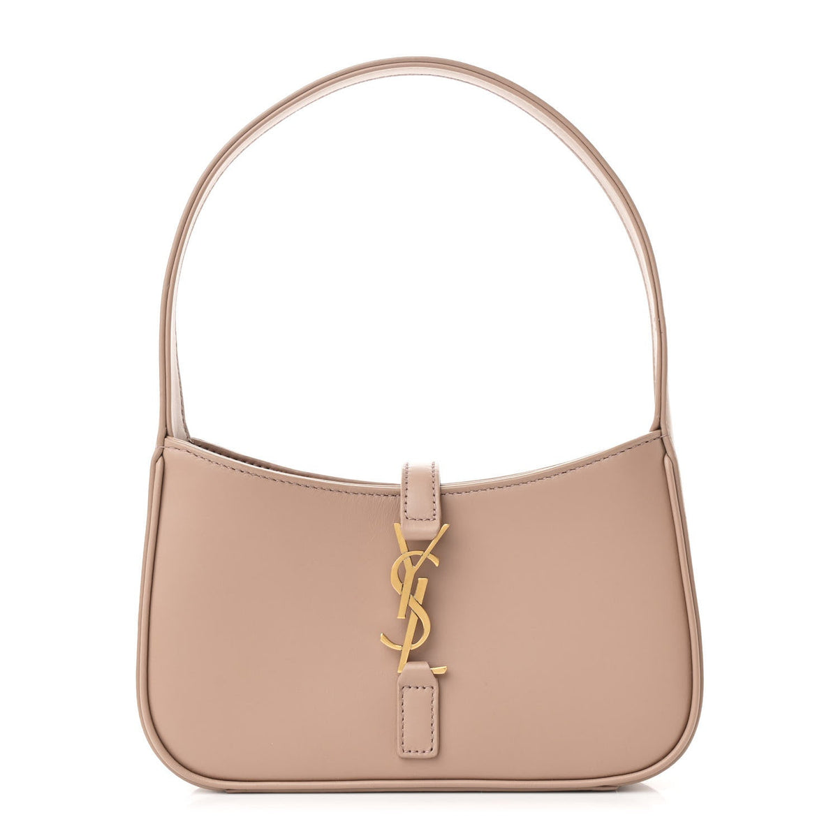 Smooth Calfskin Le 5 A 7 Mini Hobo Dark Beige