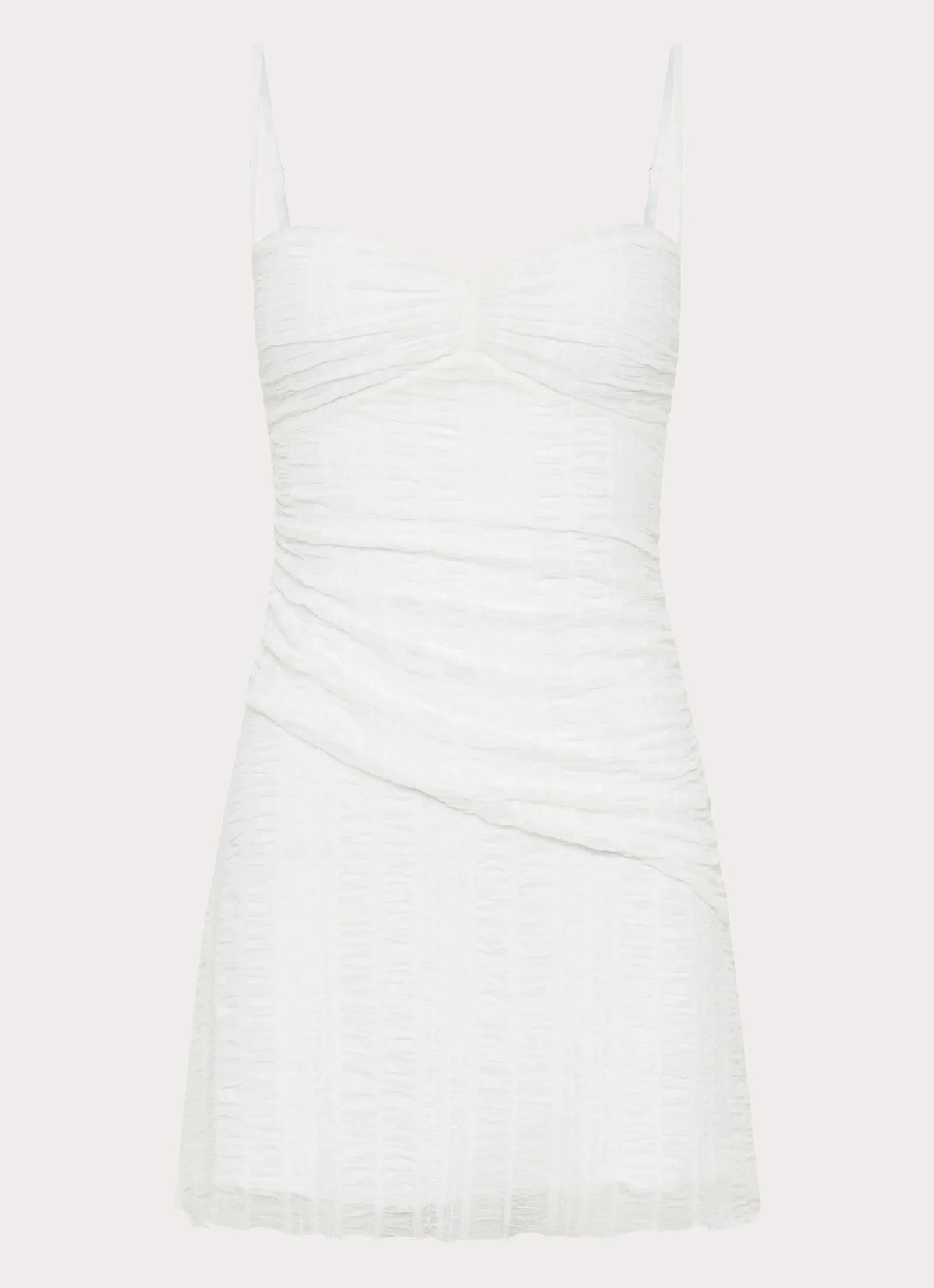 Arden Mesh Mini Dress - White