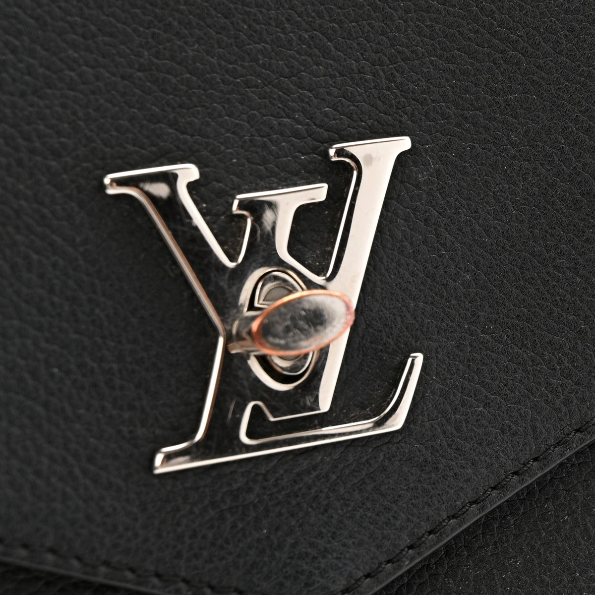 Soft Calfskin My Lockme Top Handle Black