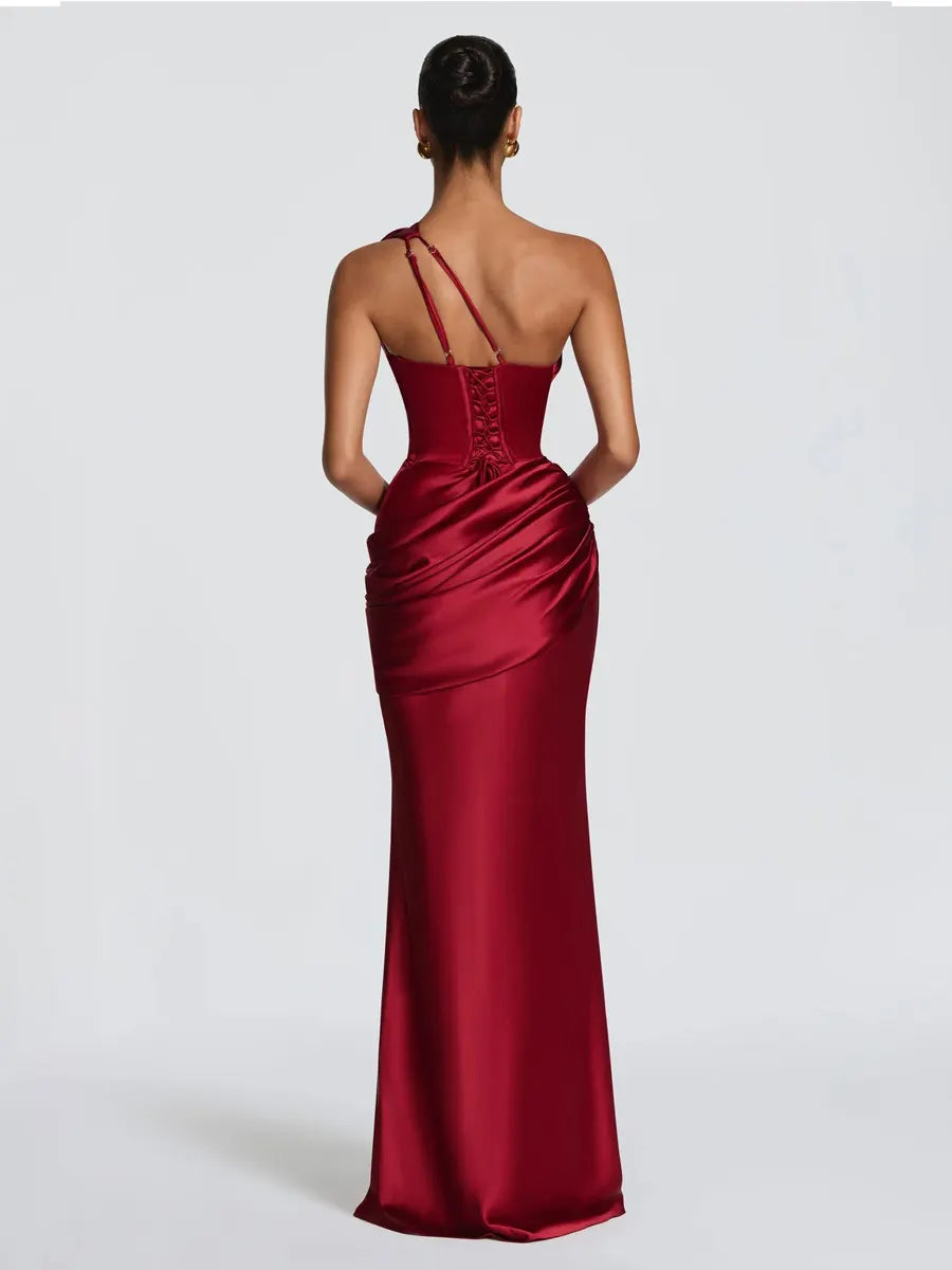 Ariella Satin Bodycon Maxi Dress