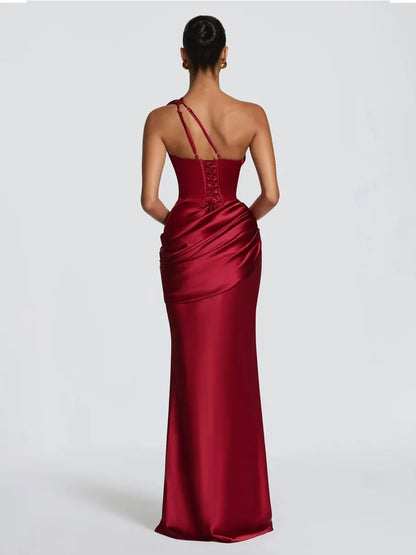 Ariella Satin Bodycon Maxi Dress