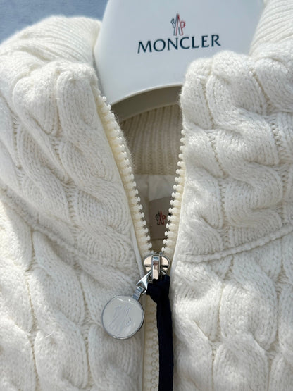 Moncler 25 Jacket Rope White Wool