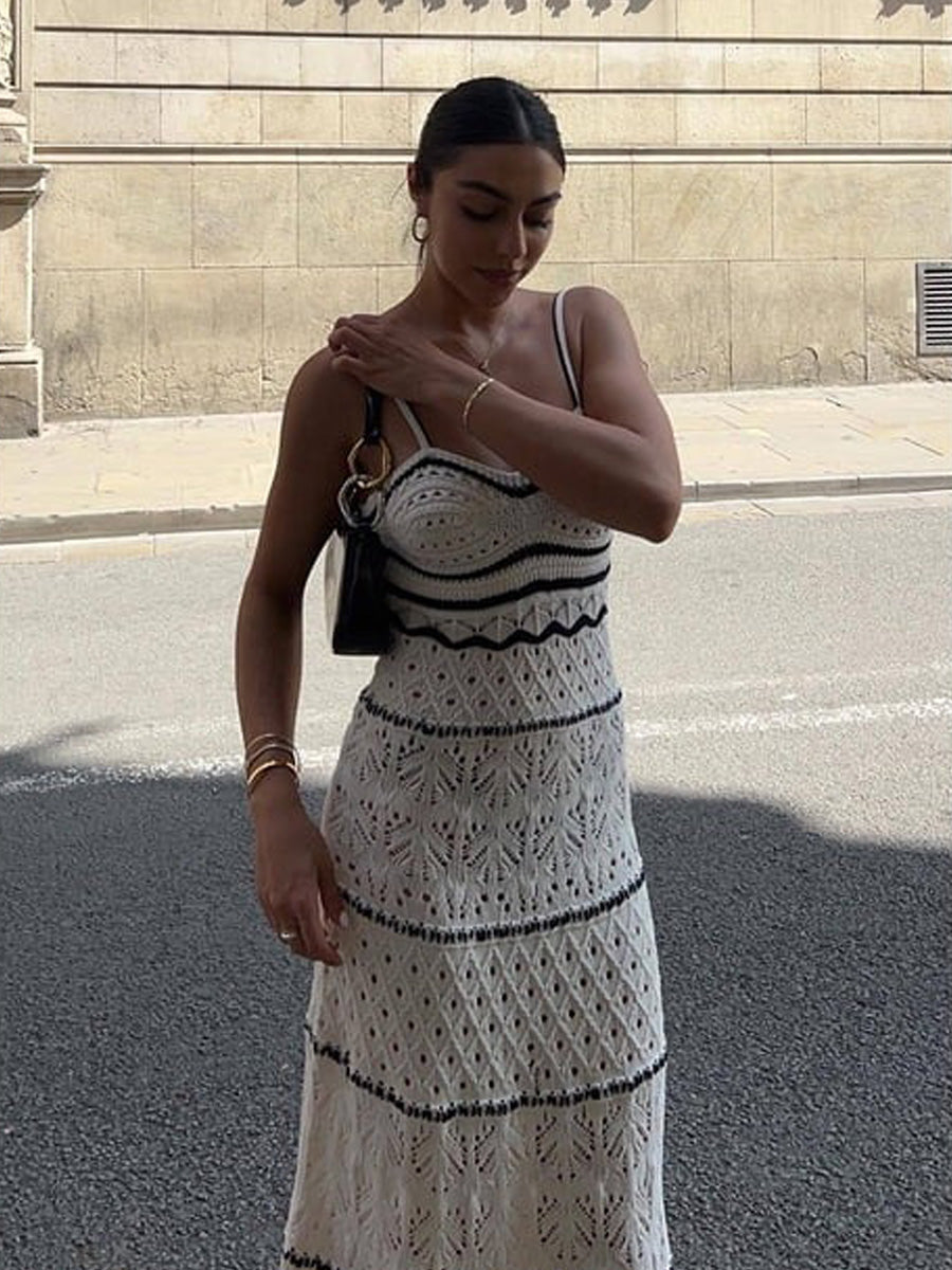 Valeria Knitted Beach Maxi Dress