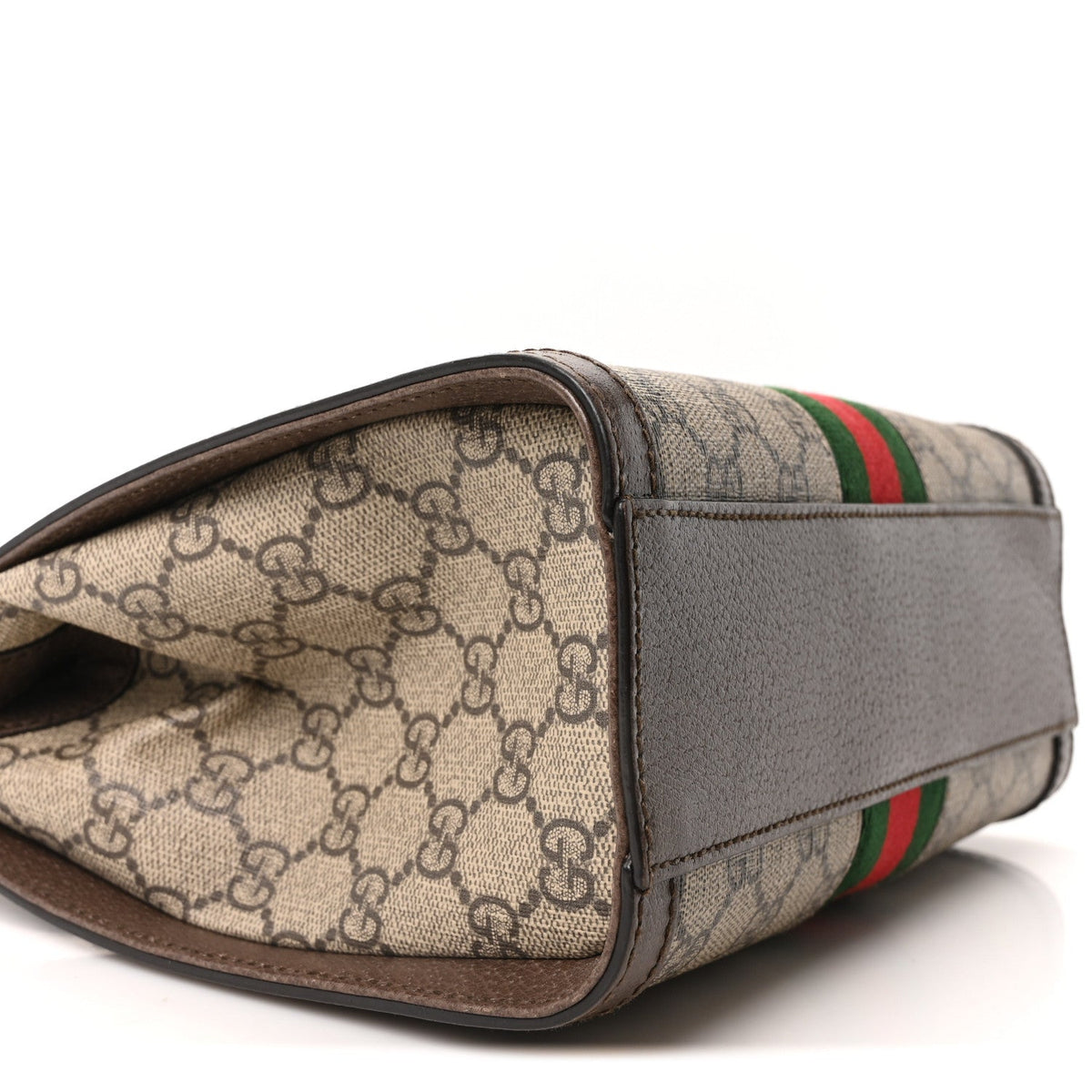 GG Supreme Monogram Small Ophidia Tote Bag Brown