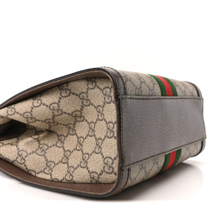 GG Supreme Monogram Small Ophidia Tote Bag Brown