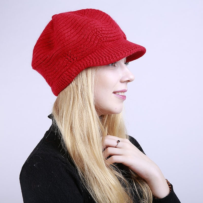 Knitted Thickened Duck Tongue Beret