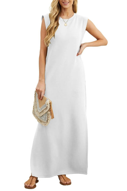 Women's Casual Loose Split Wrinkle-Free Maxi Dress
